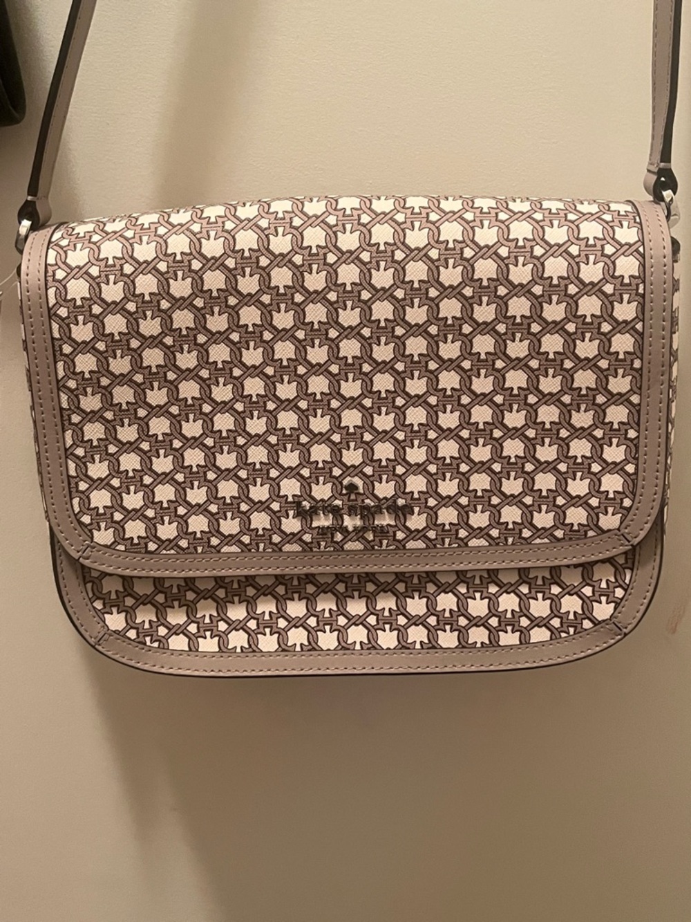 Kate Spade Link Saddle Bag in White Multi, NWT - Picture 5 of 5